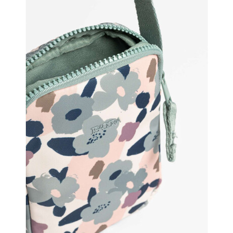 Pouch Con Cierre Estampado Flores