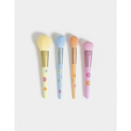 Set De Brochas Para Maquillaje Combinacion Multicolor