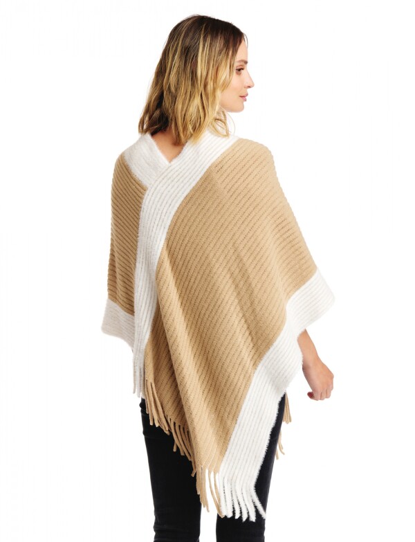Poncho Soft BEIGE/MULTI