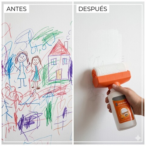 Rodillo Con Pintura Para Reparación De Paredes Rodillo Con Pintura Para Reparación De Paredes