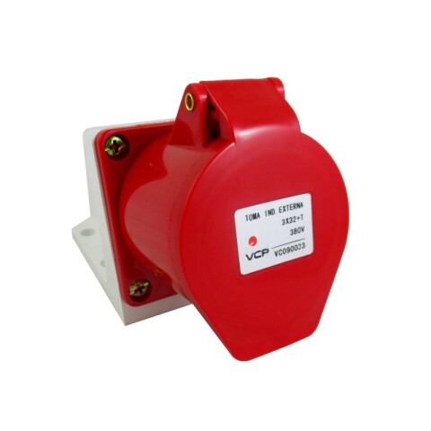TOMA IND. EXTERNA 3X32+T 380V TOMA IND. EXTERNA 3X32+T 380V