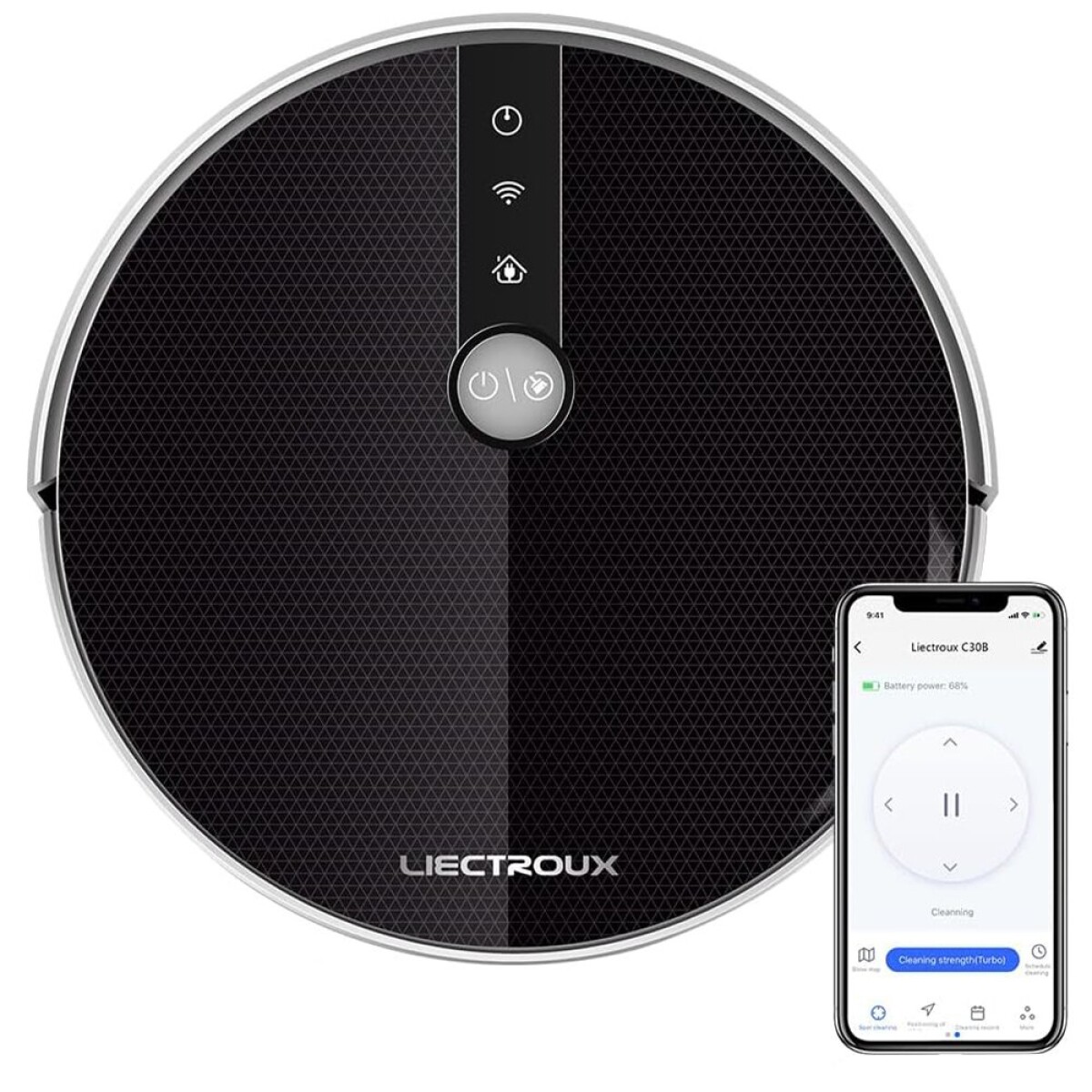 Aspiradora Robot Inteligente Smart Liectroux Limpieza - Variante Color Negro 
