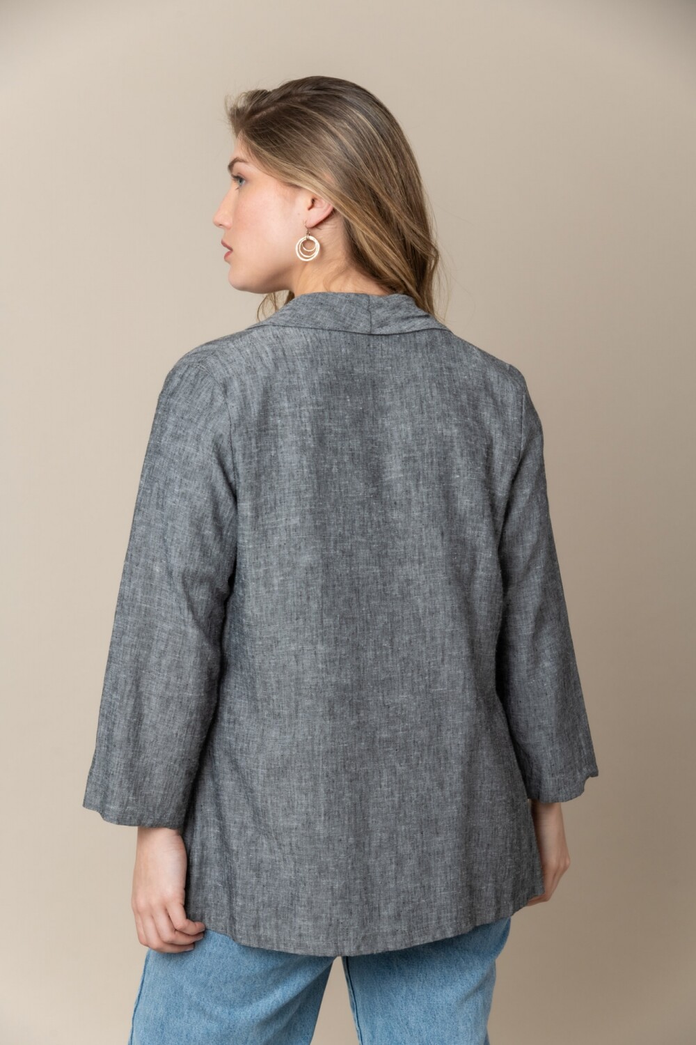 BLAZER CAROL Negro jaspeado