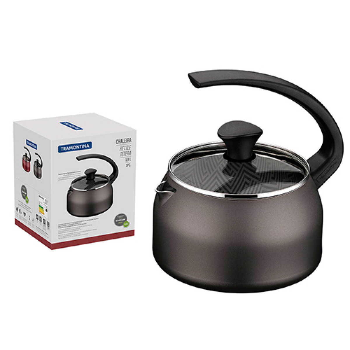 CALDERA TRAMONTINAL Starflon Negro 1.9 L - 728534/619 - Sin color 