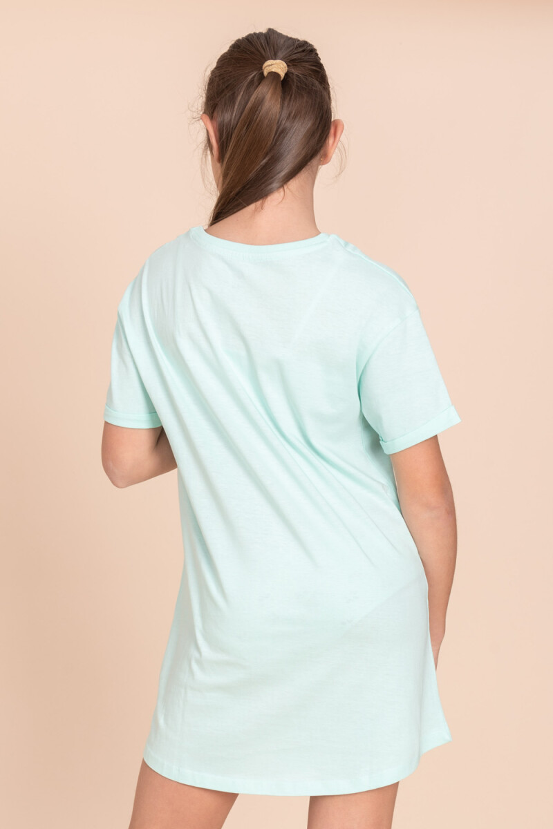 Camisón estampado chill Turquesa