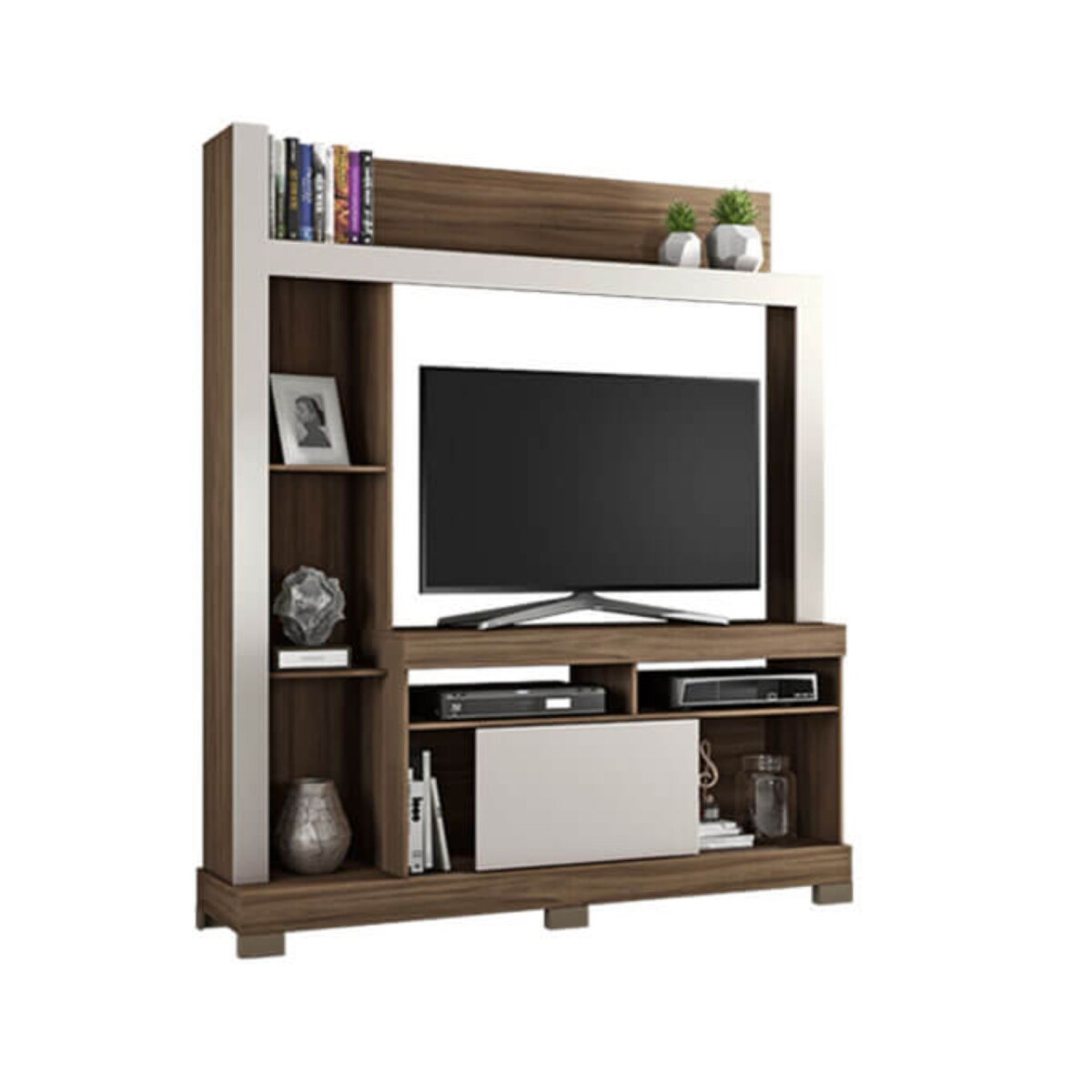 Estante Abba 1580 NT1025 Notavel Nogal Trend | Off White 