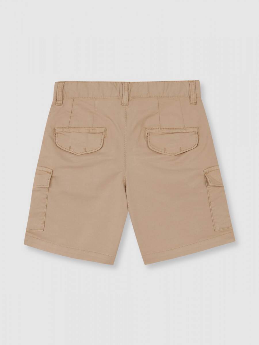 Pantalon Corto Cargo Marron