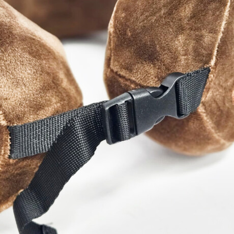 Almohada de viaje huellita gato Marron Oscuro