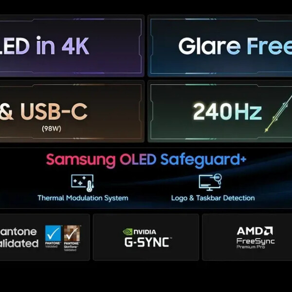 Monitor Samsung Odyssey Oled G8 G80sh 27" 4k 240 Hz MONITOR SAMSUNG ODYSSEY G8 27" OLED 240