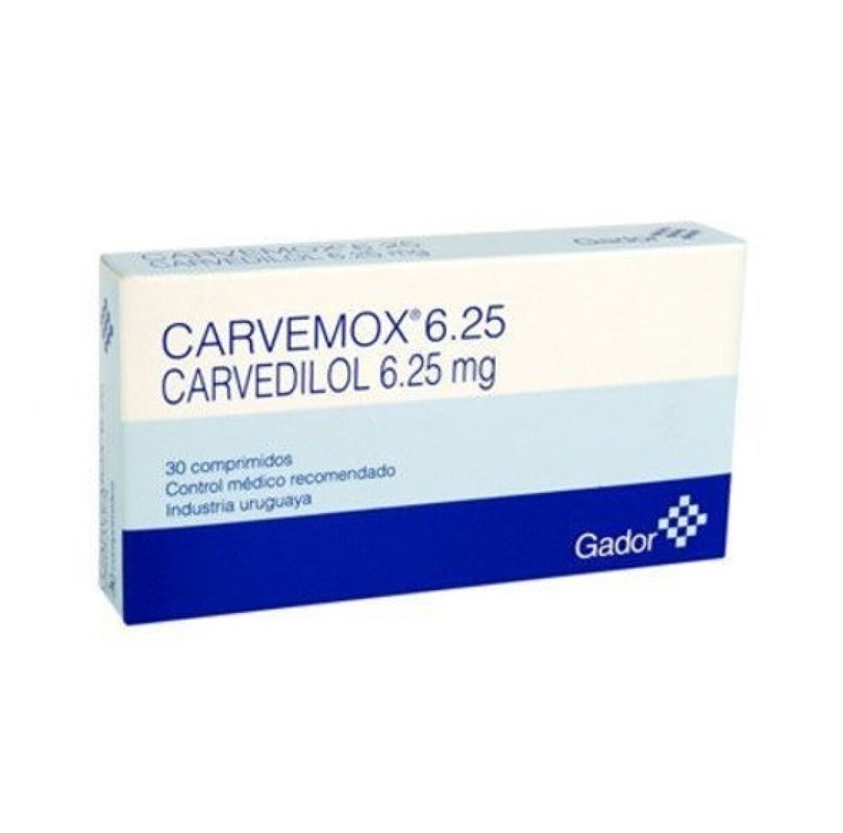 Carvemox 6.25mg 30 Comprimidos 