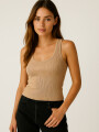 Musculosa Malaisa Beige Oscuro