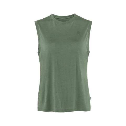 Abisko Wool Tank Top W - Mujer Patina Green