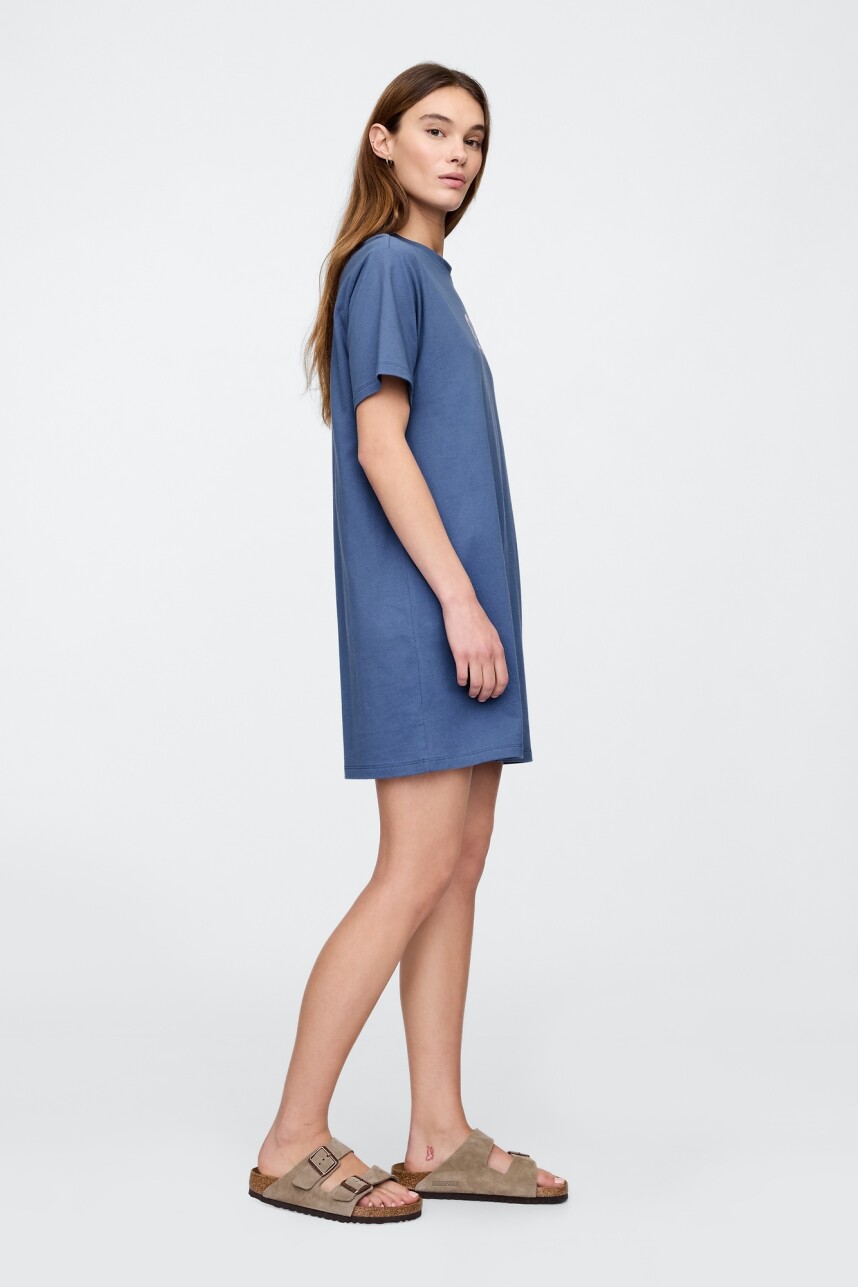 Vestido Logo Gap Mujer Bijou Blue 18-3921 Tcx
