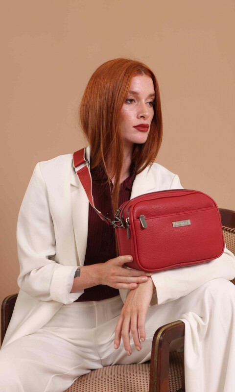 BANDOLERA MORRAL FRESIA ROJO