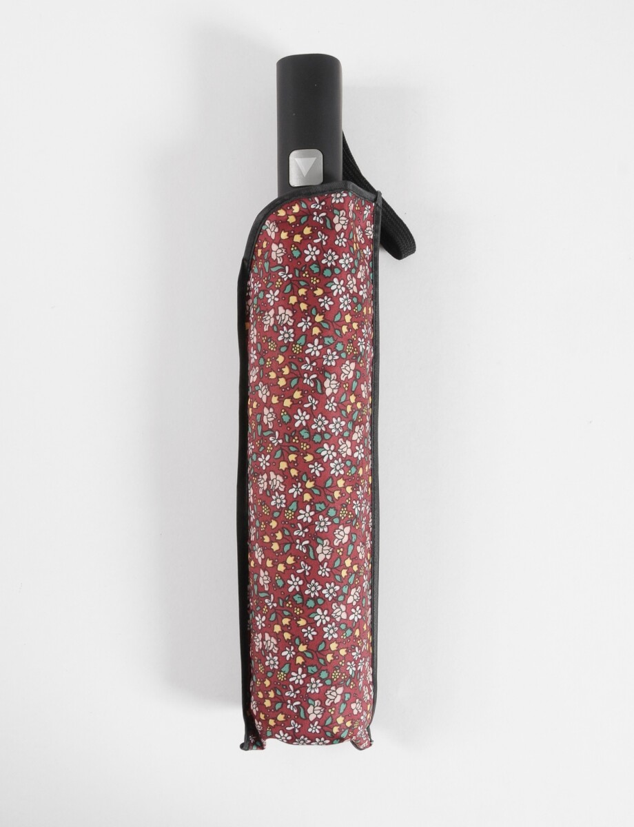 Paraguas automatico estampa floral - bordo 