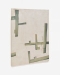 Lienzo abstracto Fida verde 180 x 140 cm