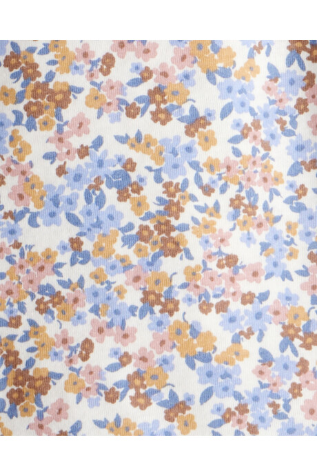 Blusa de algodón, diseño floral Blusa de algodón, diseño floral