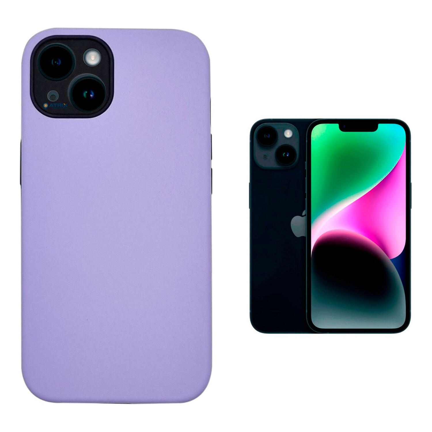 Funda antigolpes de gel de silicona suave para Apple iPhone 13 Pro, Violeta  lila - The Kase