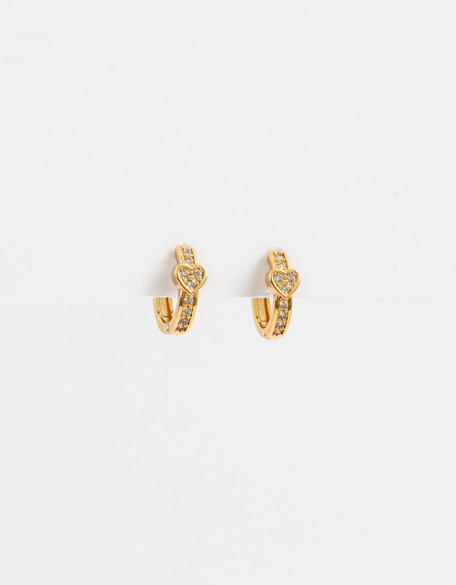 Argollas Oro Zirconia 