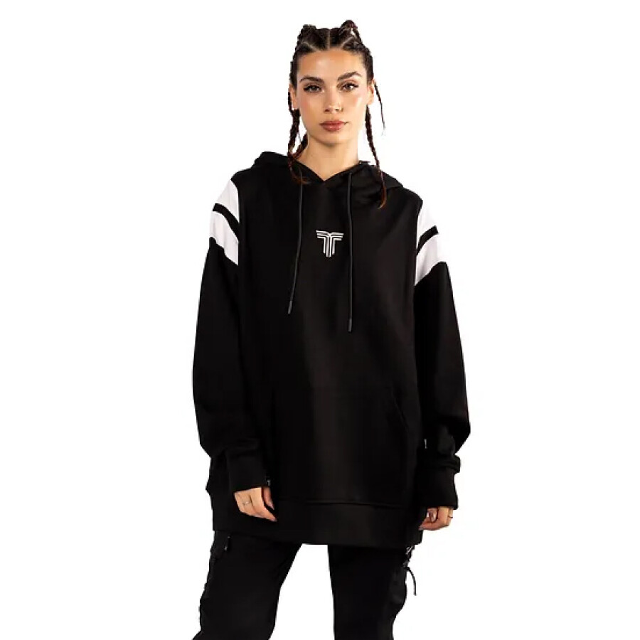 Canguro Unisex Tiffosi Sleeve Cut Negro - Blanco