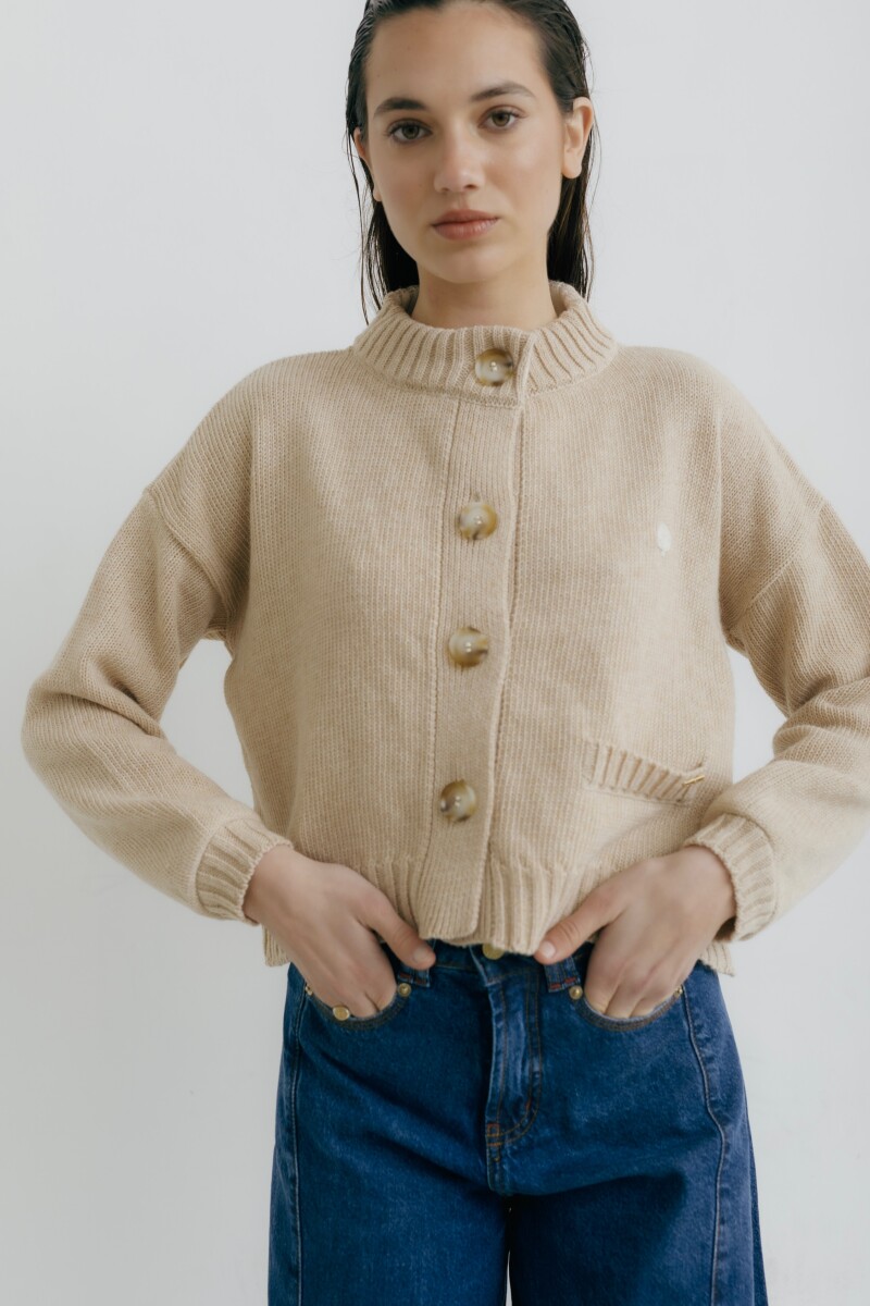 CARDIGAN TERRO PICK Beige