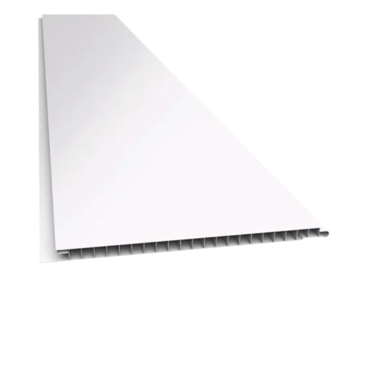 CIELO RASO PVC LISO 20 CM X 4 MT X 8 MM JUNTA SECA BLANCO 