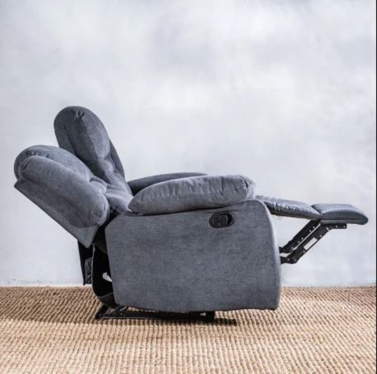 Rolla Renno Sillón Reclinable 2 Cuerpos Renno Gris — Casa Santiago Miguel