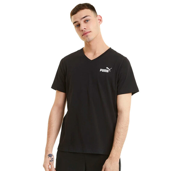 Remera Puma ESS V Neck de Hombre - 586737-01 Negro