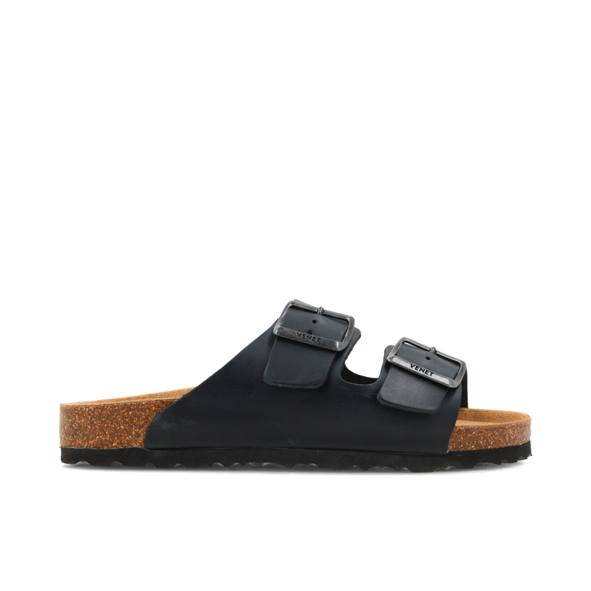 SANDALIAS VENET - CUERO BRUNN - NEGRO 