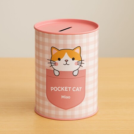 ALCANCIA DE METAL POCKET CAT ALCANCIA DE METAL POCKET CAT