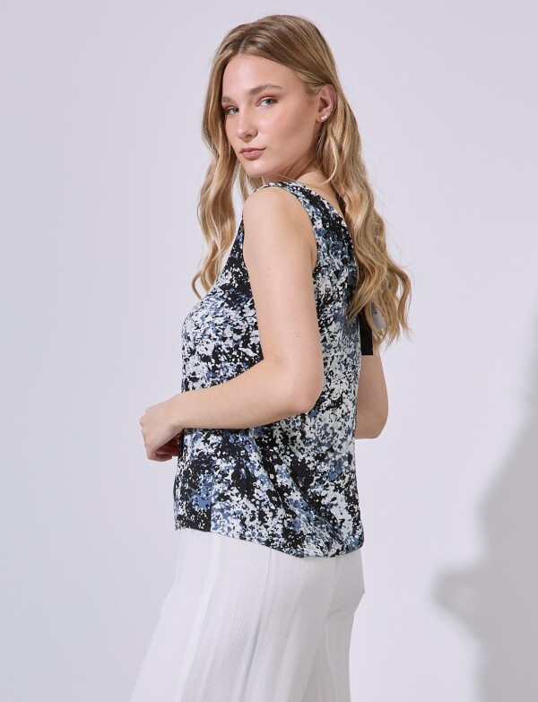 Blusa Print MULTI/NEGRO