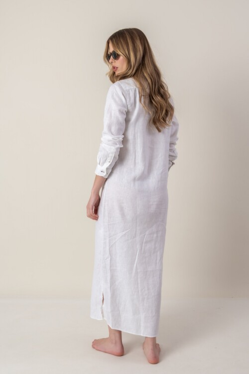 Camisola de lino Blanco