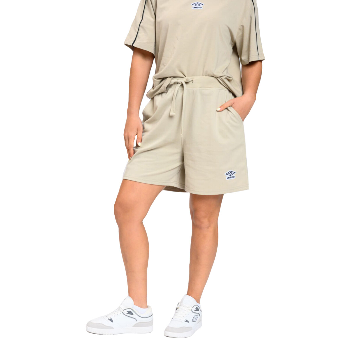 Short de Mujer Umbro Felt - Beige 