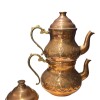 Tetera doble cobre con diseño Tetera doble cobre con diseño