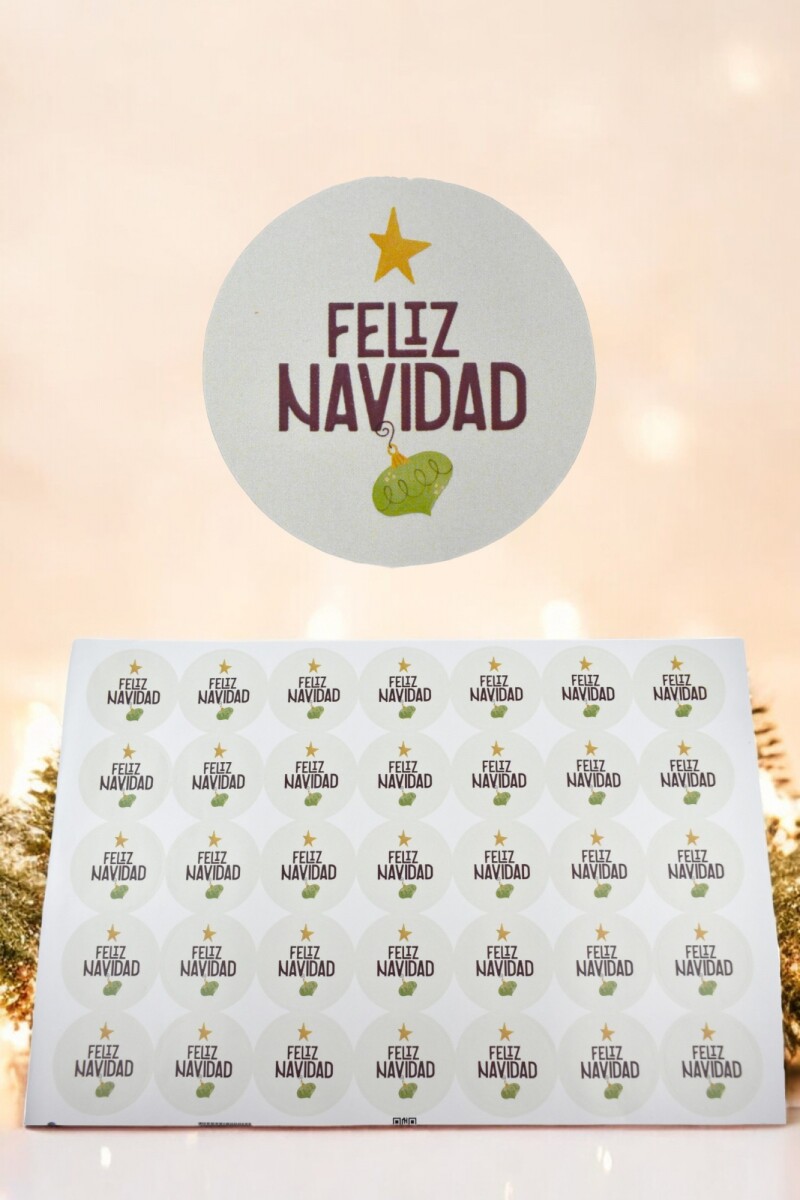 Stickers navidad placha - DISEÑO 5 
