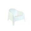 Silla Sillon Plastico Skarpo Jardin Exterior Blanco Blanco