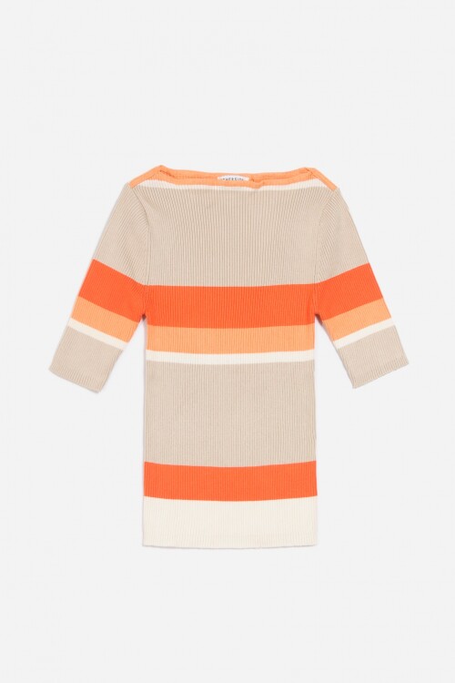 Sweater cuello bote BEIGE