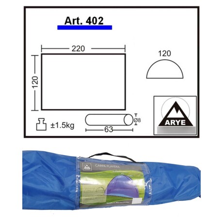 Carpa tipo playera con Piso Arye Carpa tipo playera con Piso Arye