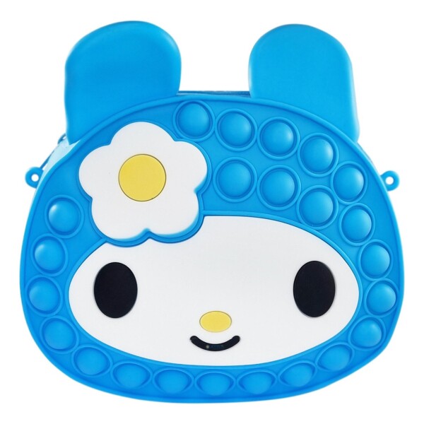 Cartera Pop It Multicolor Niños Infantil Regalo Burbujas Color Variante Celeste