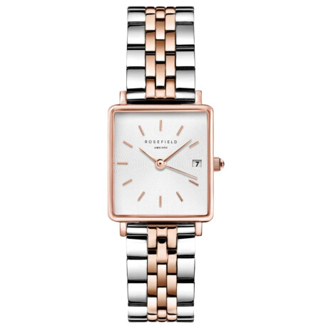 Reloj ROSEFIELD QMWSSR-Q024 The Boxy XS Acero Combinado 0