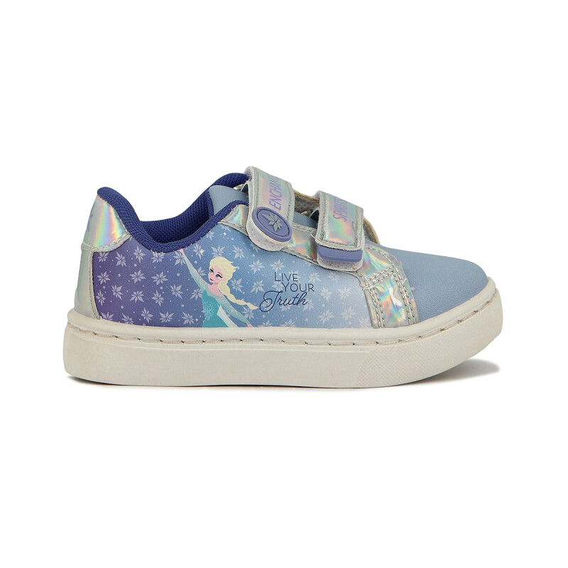 Disney Bajo Pu Con Velcro Lila