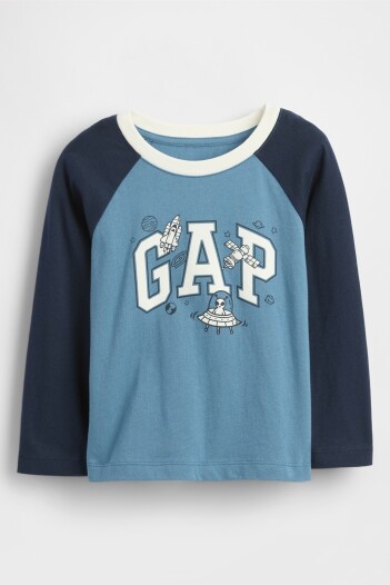 Remera Logo Gap Toddler Niño Cornflower829