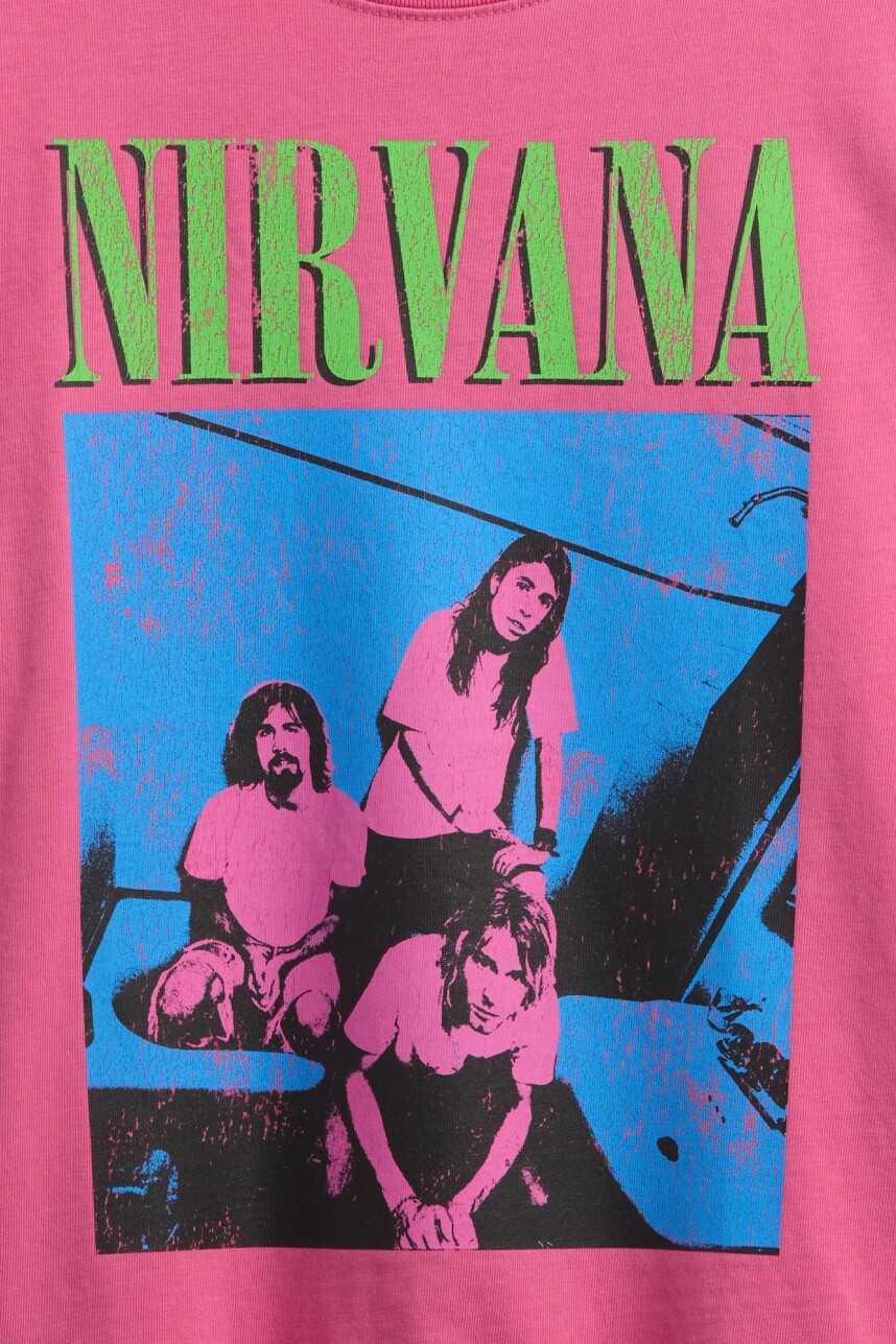 Remera Bandas Manga Corta Mujer Standout Pink