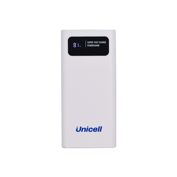Power Bank LCD Unicell 10.000 mAh color blanco Power Bank Lcd Unicell 10.000 Mah Color Blanco