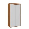 Ropero Alto 2 Puertas Ymir Blanco/castaño Ropero Alto 2 Puertas Ymir Blanco/castaño