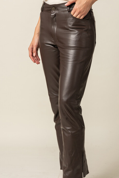 Leather Pant Chocolate