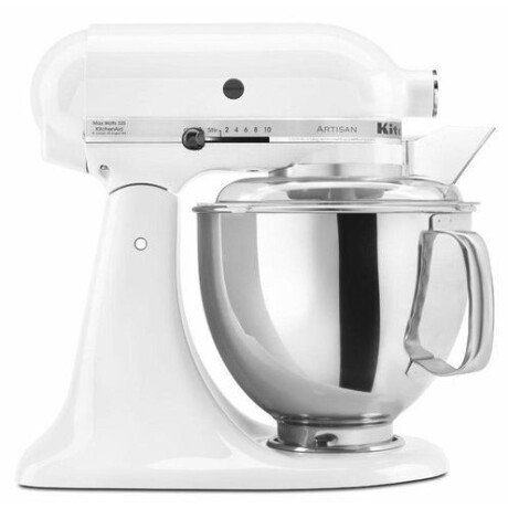 Batidora Planetaria Artisan 4.8 litros Negra KitchenAid BLANCO