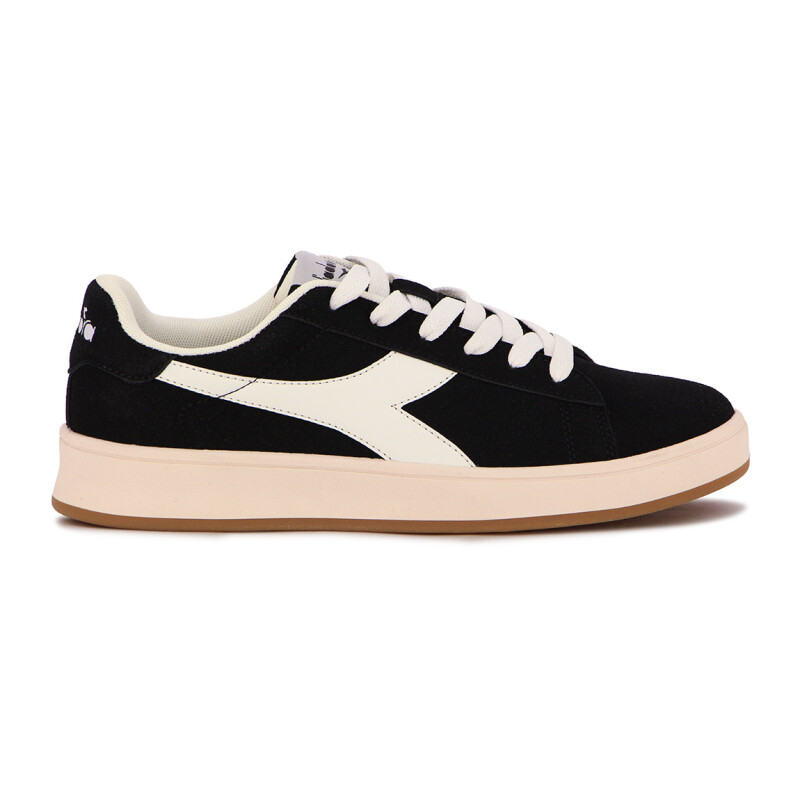 Championes Casuales Mujer Diadora Grass Negro-Blanco