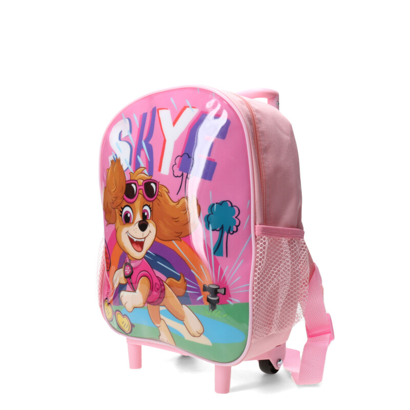 Mochila Disney Paw Patrol Skye Con Carro Rosado - Fucsia