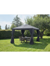 Gazebo NORDMARKA 3x3x2,78 m gris Gazebo NORDMARKA 3x3x2,78 m gris